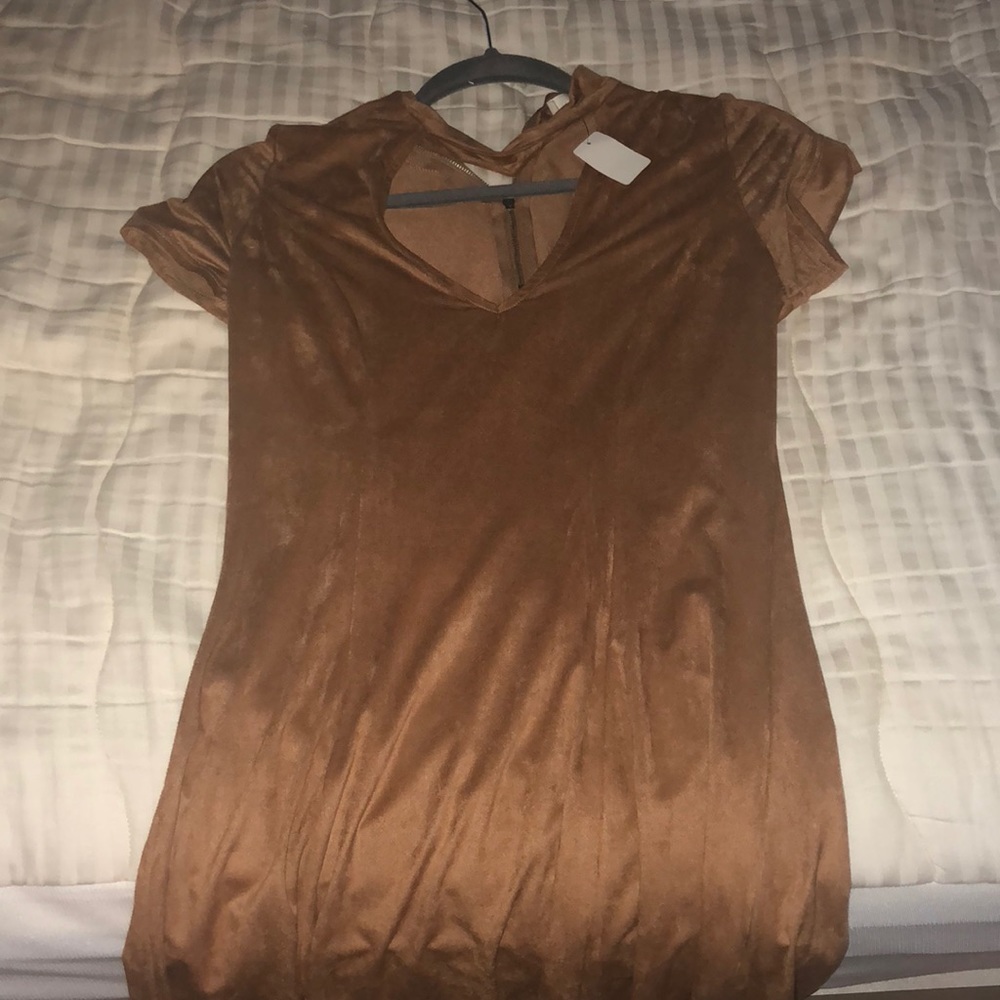 Suede dress